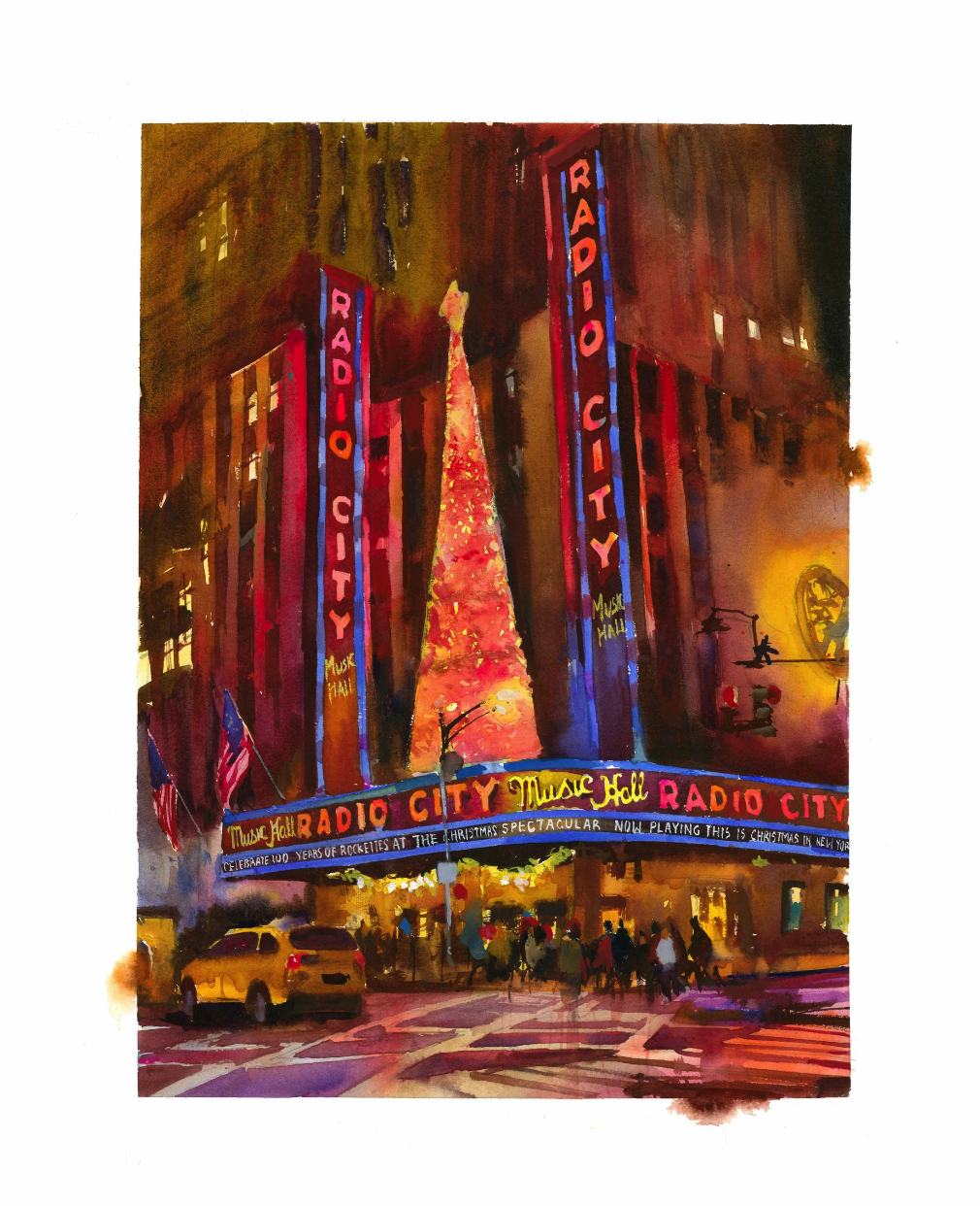 Devon Rodriguez 'Christmas At Radio City' Print Available
