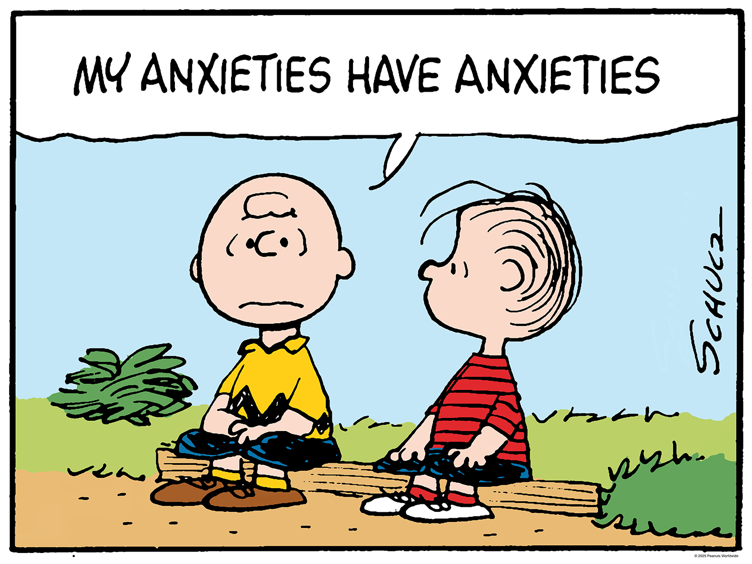Charles M. Schulz 'My Anxieties Have Anxieties' Print Release Details 