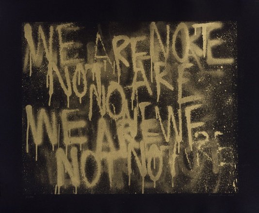 Adam Pendleton 'Untitled' (We Are Not) Print Available