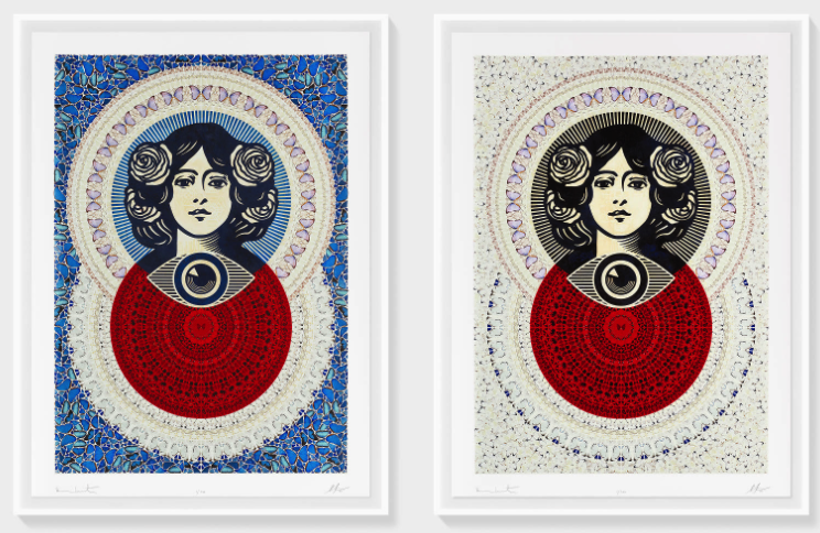 Shepard Fairey + Damien Hirst 'Third Eye Butterfly Mandala' Ending Soon
