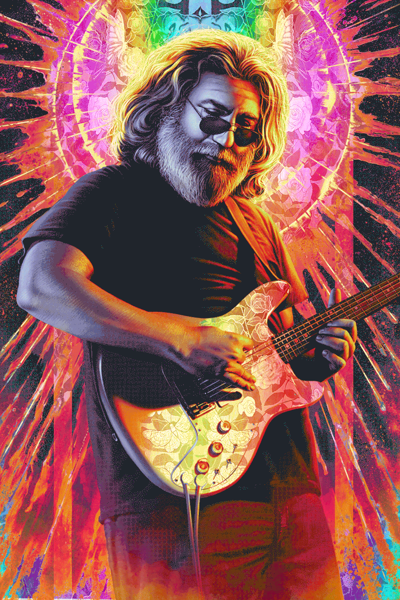 Robert Laskey 'Jerry Garcia' Gold Foil Print Release Details