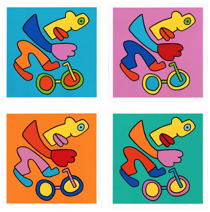 Thierry Noir 'BMX Racing' Prints Available