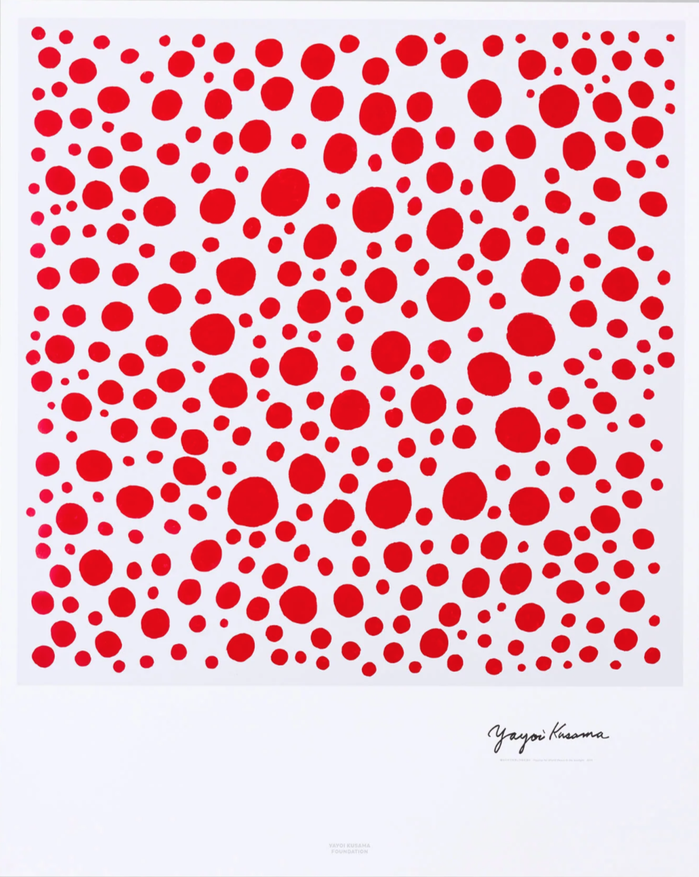 Yayoi Kusama 'Praying For World Peace In The Sunlight' Print Available