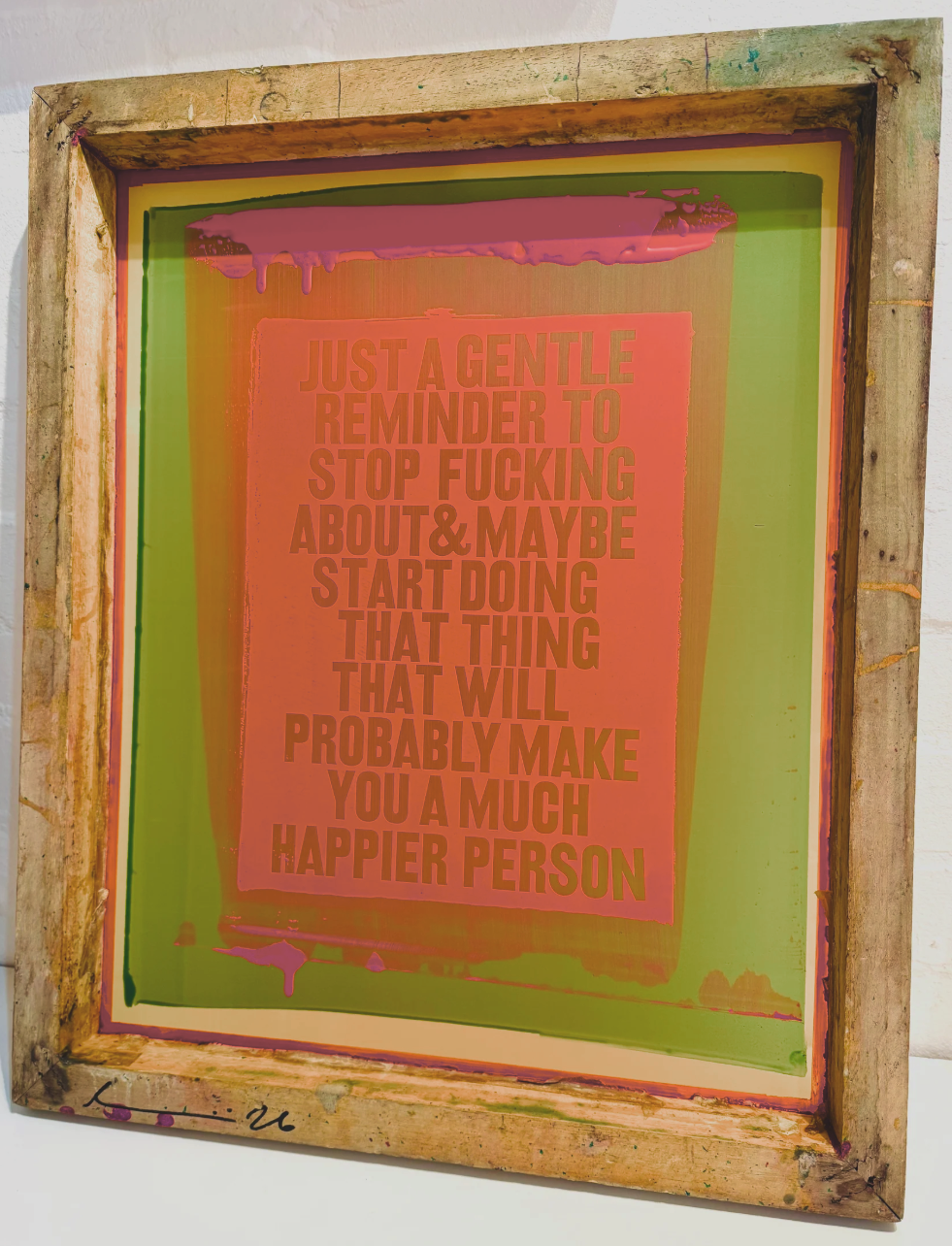 Dave Buonaguidi 'Gentle Reminder II' Retired Screen Available