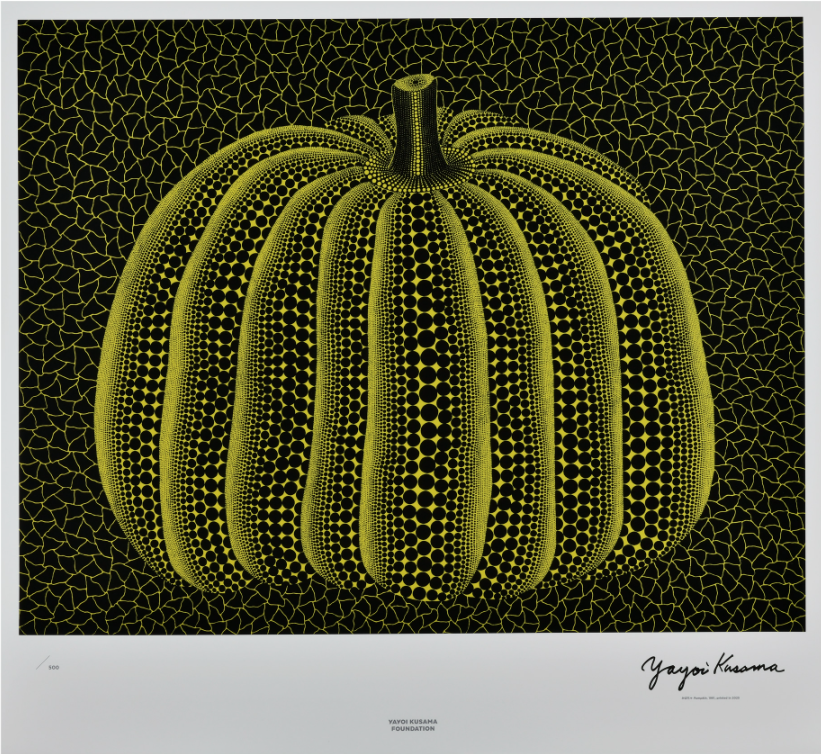 Yayoi Kusama 'Pumpkin' (Yellow) Print Available