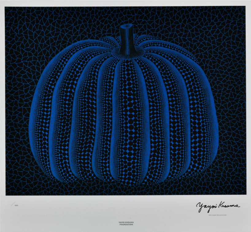Yayoi Kusama 'Pumpkin' (Blue) Print Available
