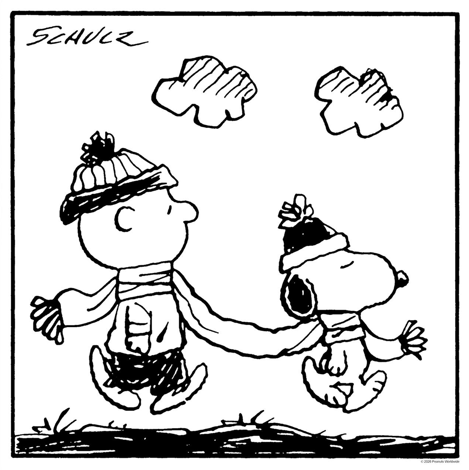 Charles Schulz 'A Long Scarf Can Be Very Useful' Print Release Details
