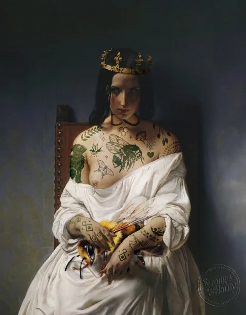 Strong And Hardy 'QWN Bee' Print Available