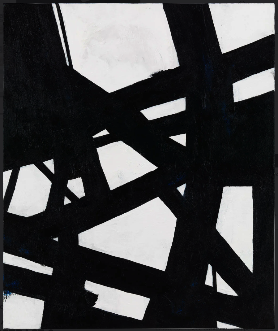 Nicole Yates 'Black And White Abstract 2' Print Available