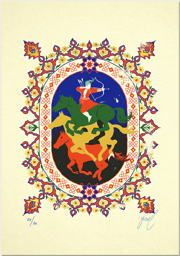 Yonil 'The Rose &amp; Nightingale: Hunt' Print Available