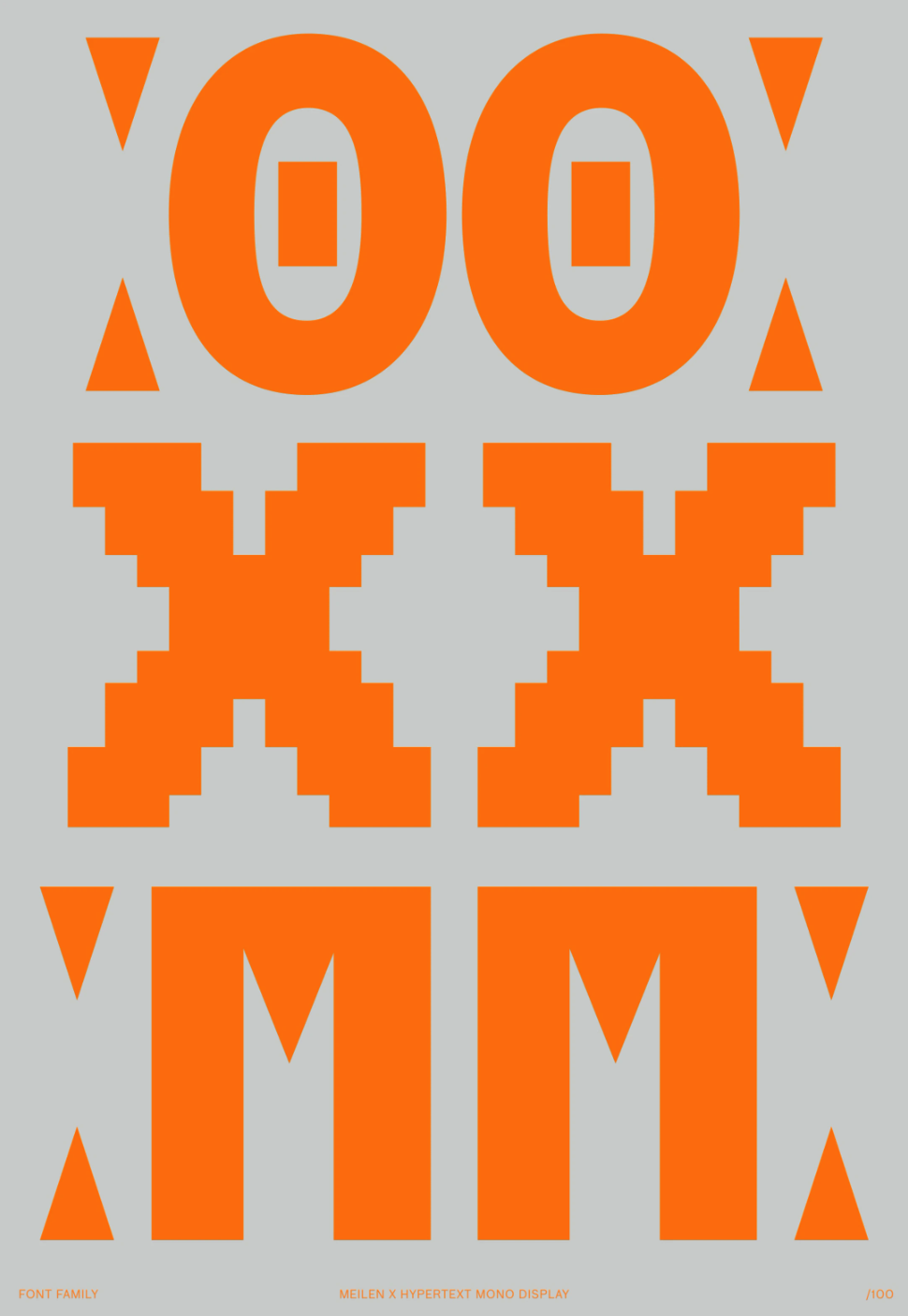 Village Green 'Double Zero + PFA Typefaces' Print Available