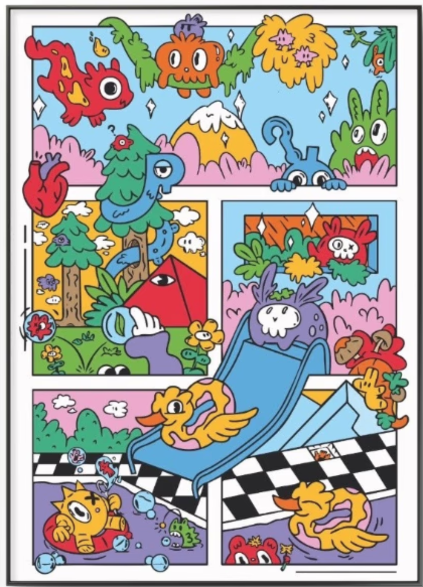 Phil Huelz + Tori Woolley 'Crossing Paths' Print Available