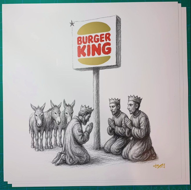 JBoy 'Three Wise Men' Gold Leaf Print Release Details