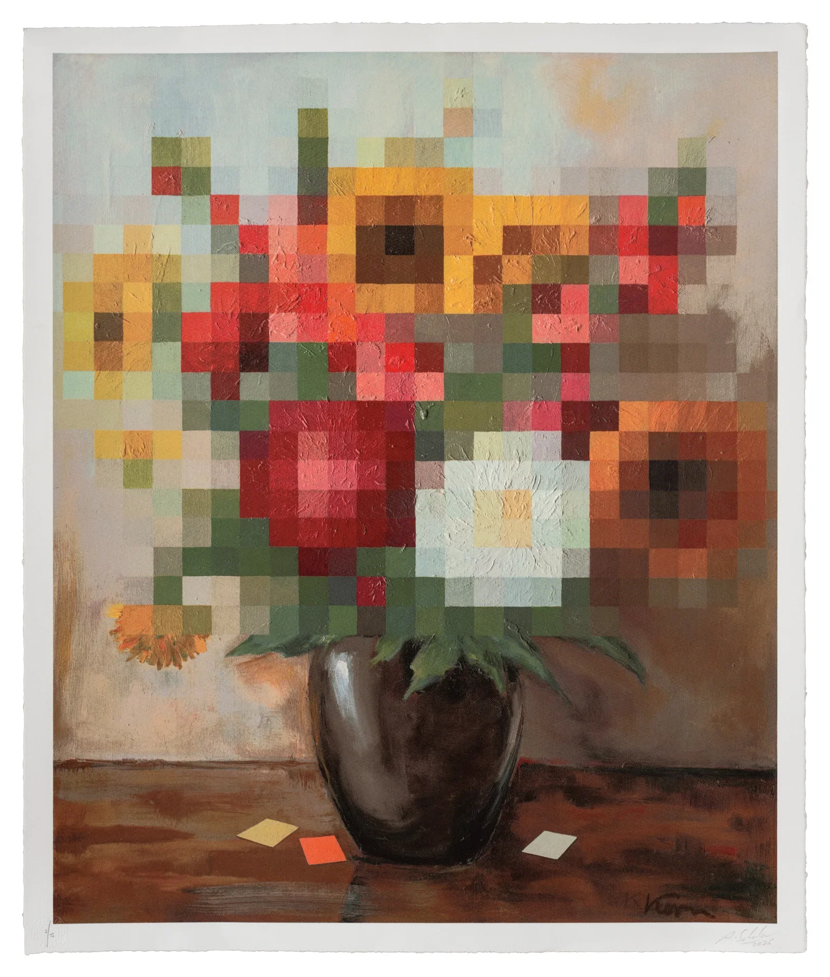 Andre Schulze Kern 'Bouquet' Print Available