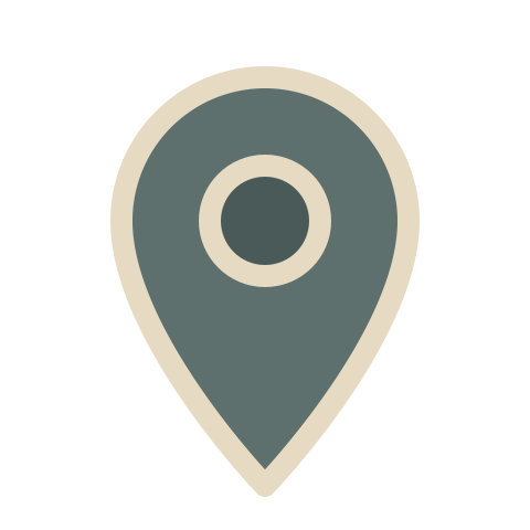 Icon of a location pin or map marker.