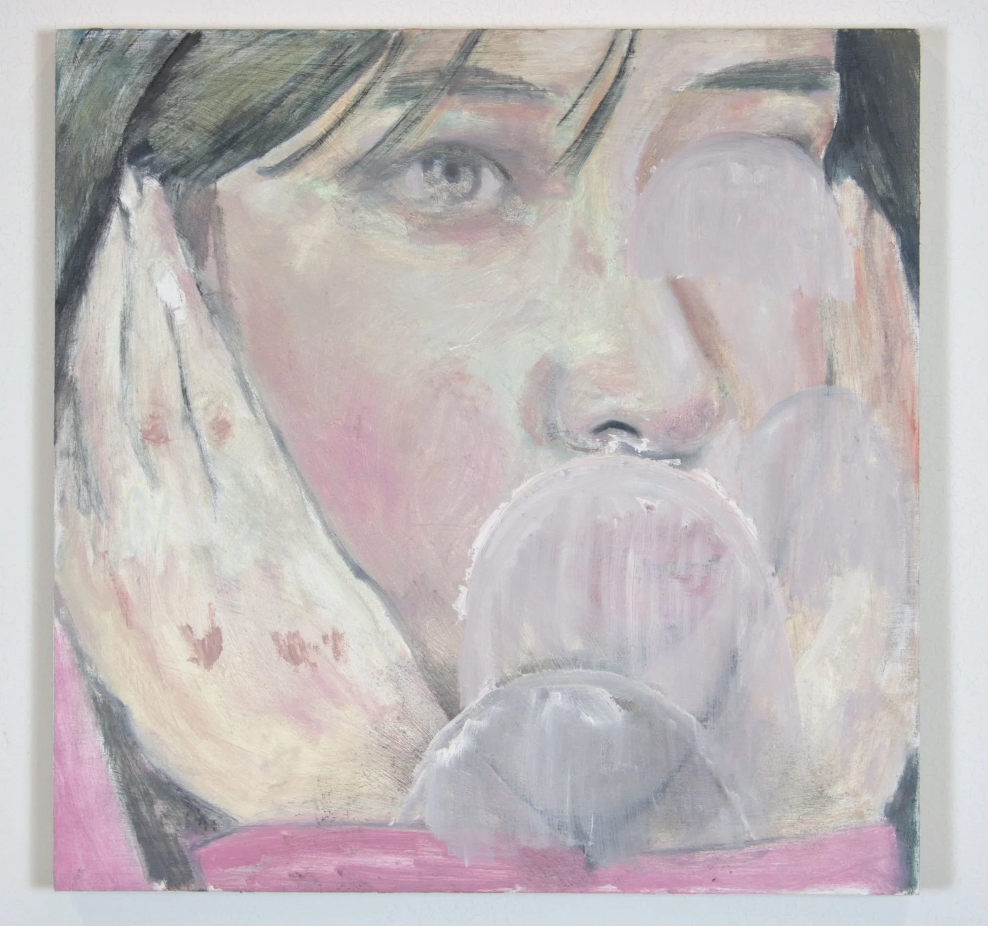 Hear No Evil Speak No Evil, 18 x 18 in, Oil on canvas, 2025