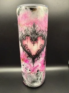 Love Me Loudly 20oz Skinny Tumbler💋🩷