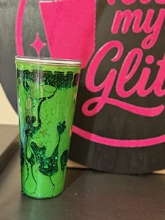 💋Dual Lava "Green with Envy" Acrylic Tumbler - 24oz.