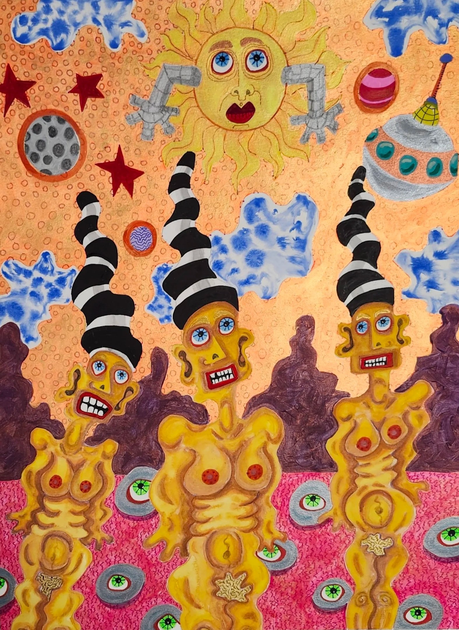 Untitled, Summer Work | 2024 | Watercolor, Ink | 18 x 24