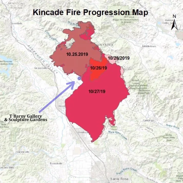 Out of the Art Trails Frying Pan and Into the Kincade Fire….