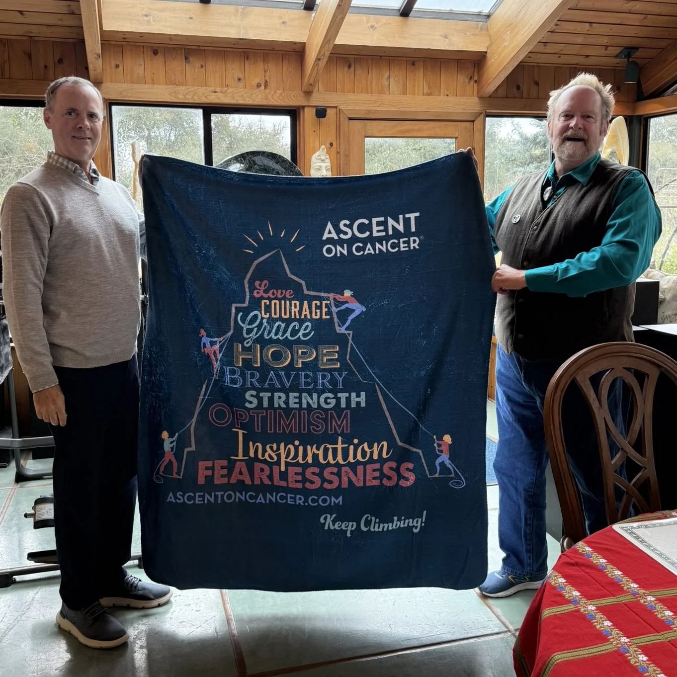 T Barny supports local Cancer Alliance