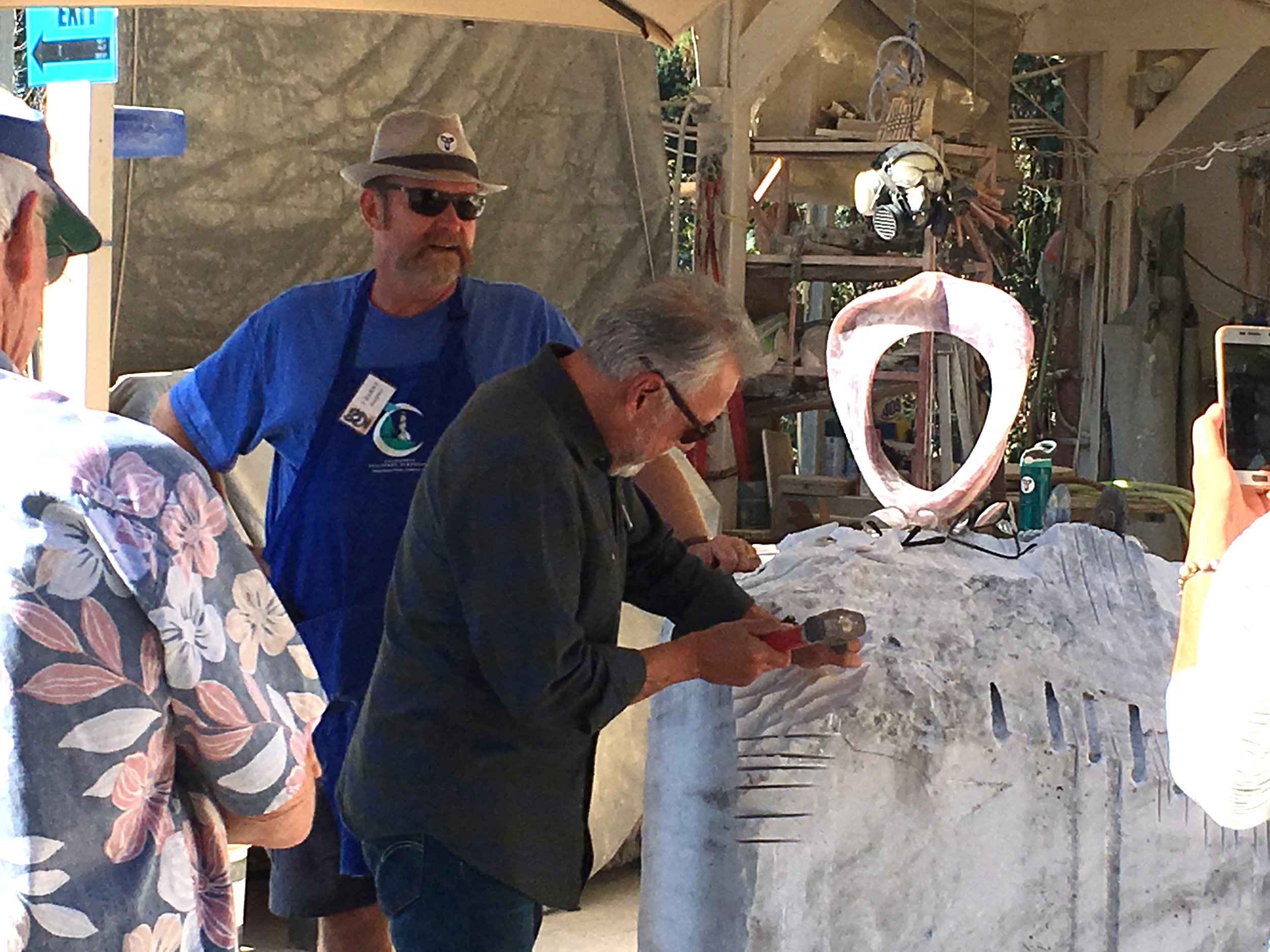See Art in action at T Barny’s Sculpture Studio 