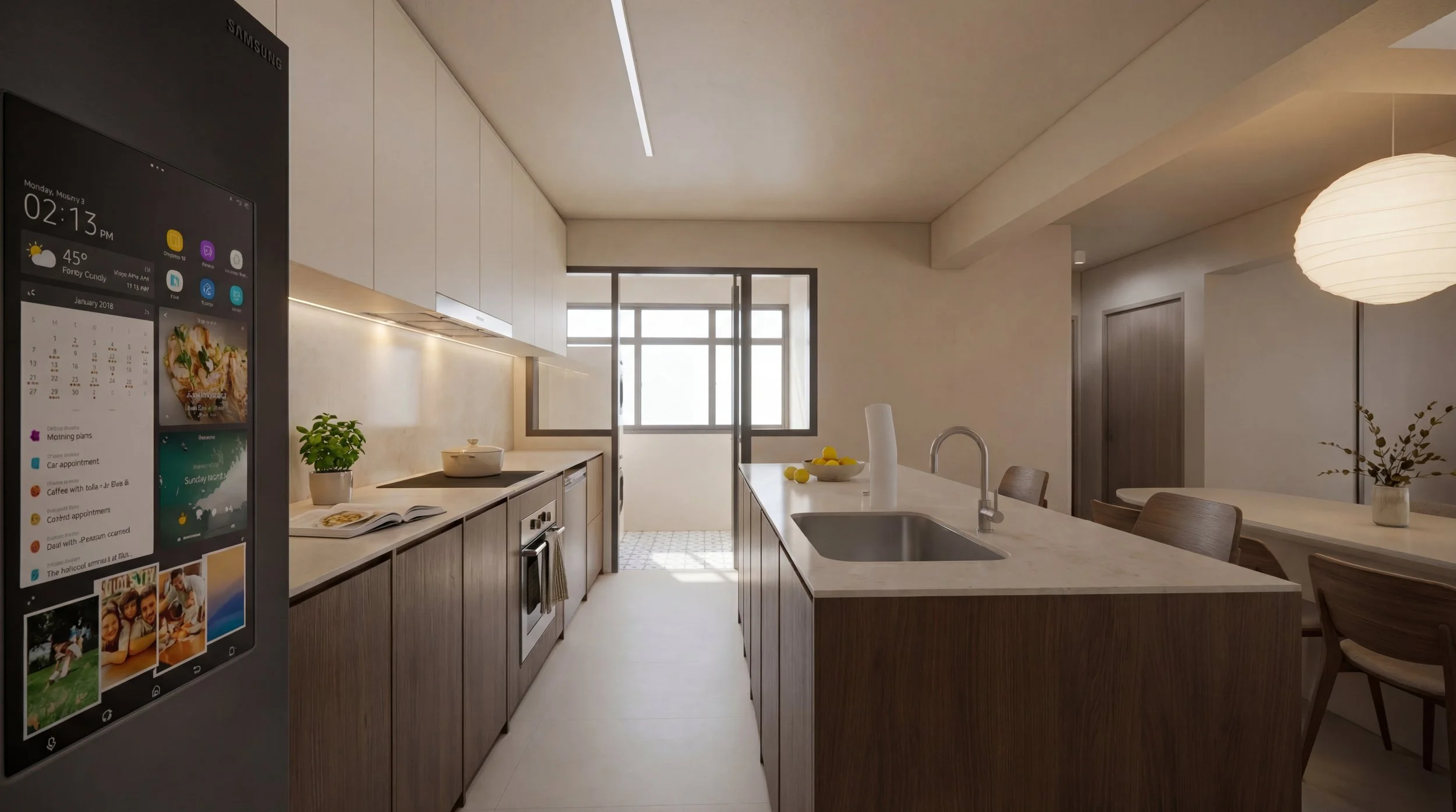 Explore this modern Japandi home designed by Built Different Studio in Singapore. Featuring open, welcoming spaces, natural textures, and greenery, this interior blends minimalism with warmth—perfect for homeowners who love to host.