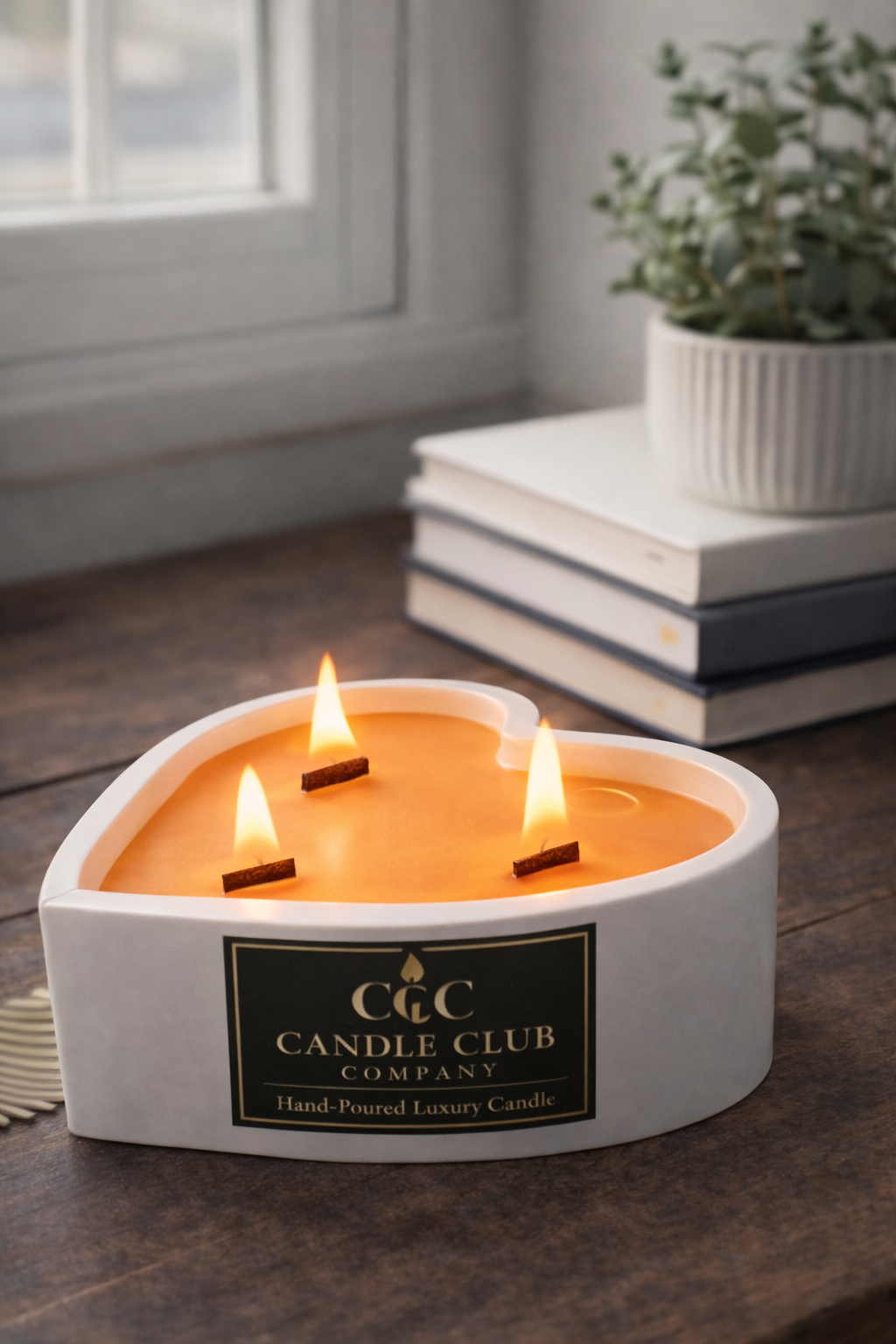 Heart Candle (Triple Wick, 10 oz)