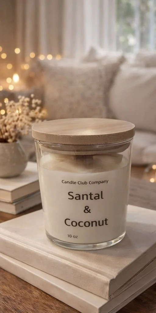 Timeless Glow 10 oz wooden wick candle with bamboo lid modern home decor