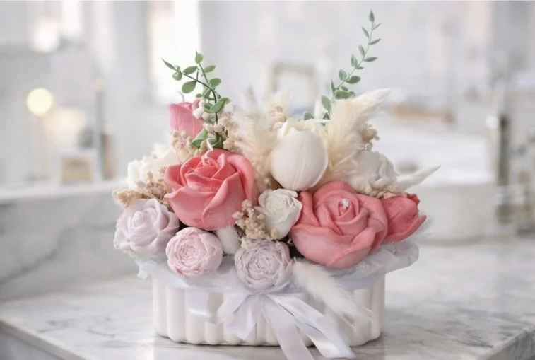 Eternal Bloom Floral Arrangement – Handmade Rose Centerpiece | Connecticut