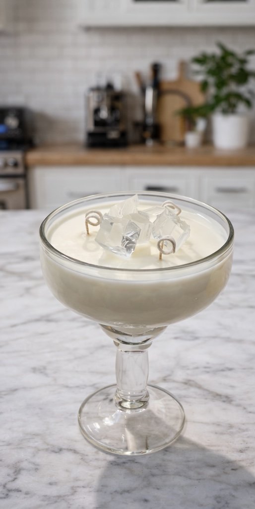 Hand-poured luxury soy candle in glass cocktail vessel made in Farmington CT