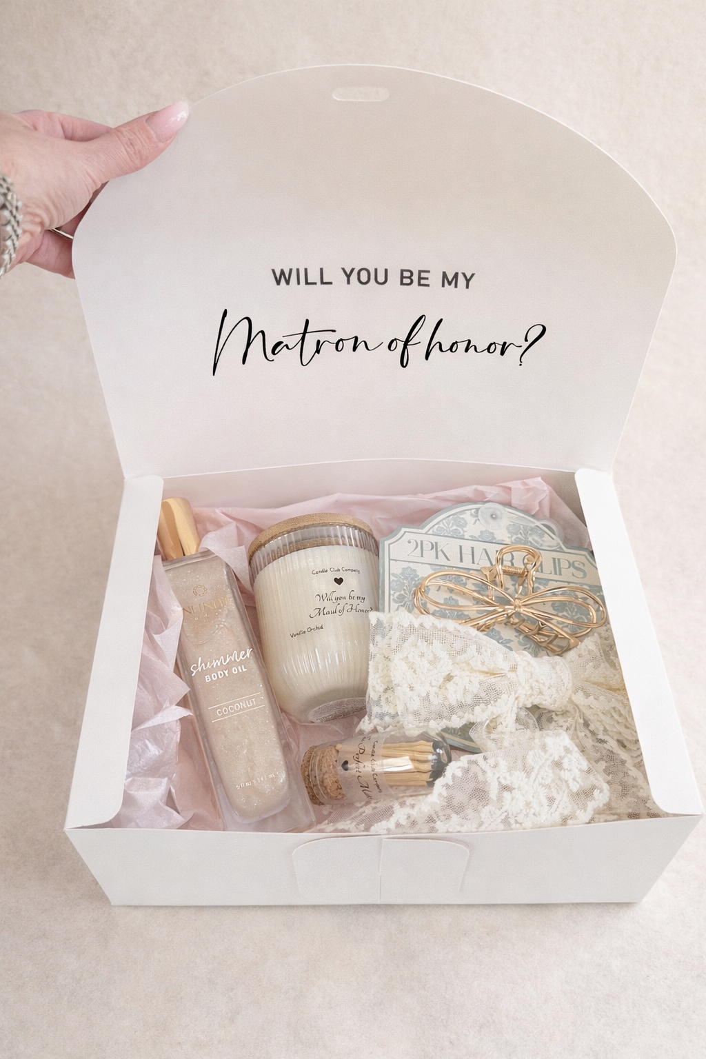Maid of Honor Proposal Gift Box – Curated Bridal Keepsake