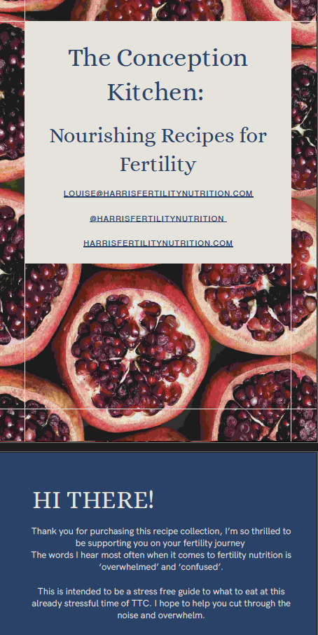 The Conception Kitchen Recipe Book