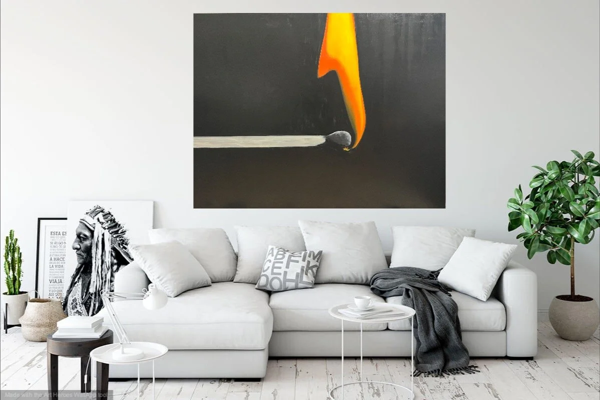 Enlightenment
London, 2023.  
Oil on canvas, 6.5 ft x 5 ft