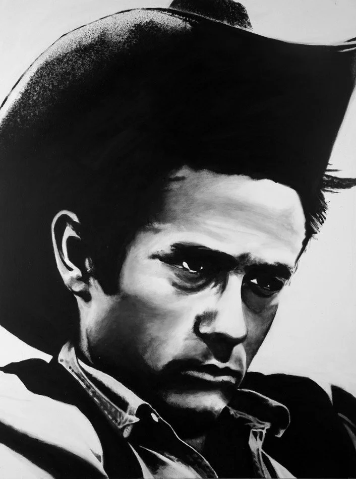 Dean
2020
Ink and acrylic on linen 
5” x 3”