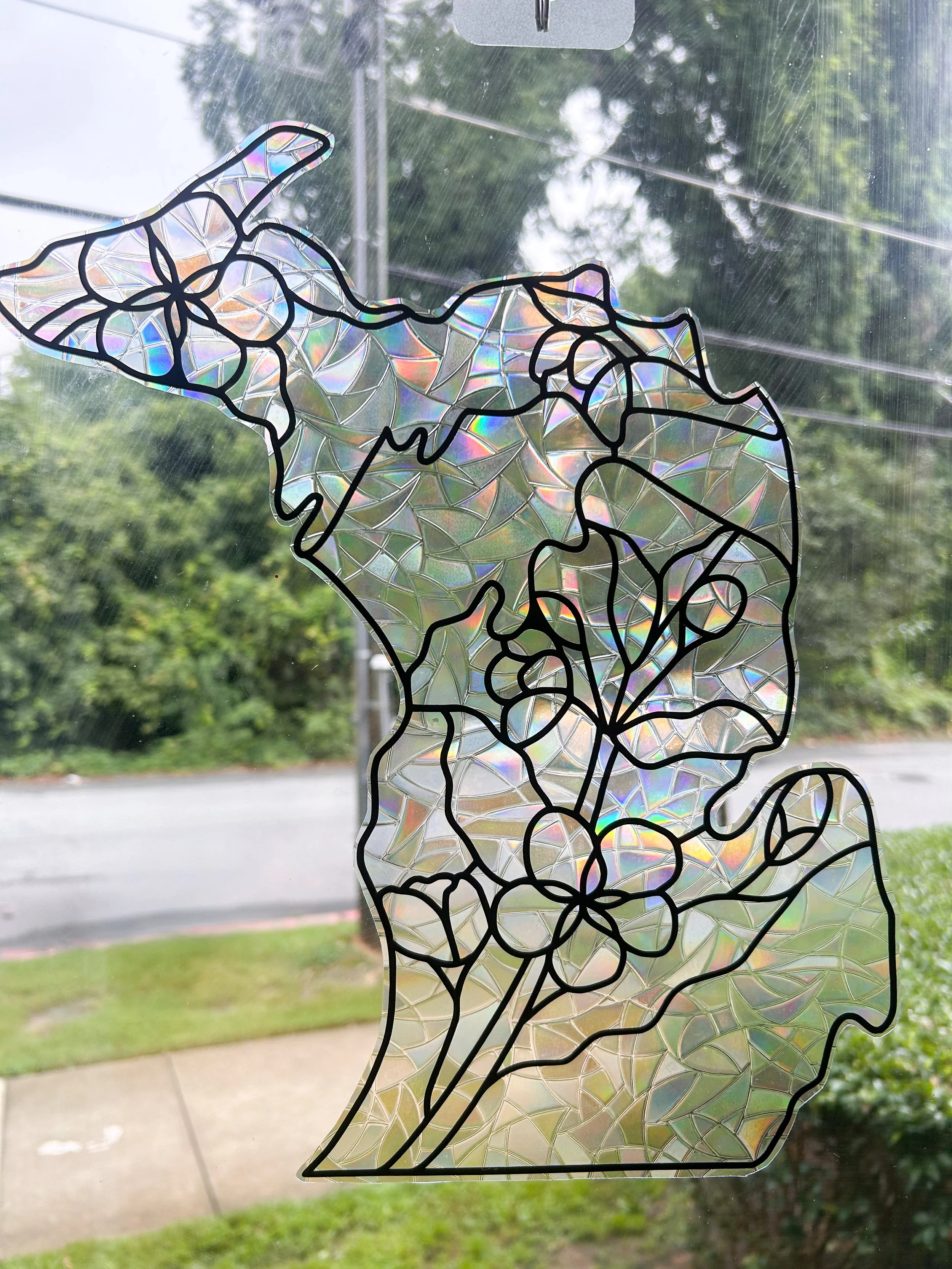 Michigan Apple Blossom Window Cling