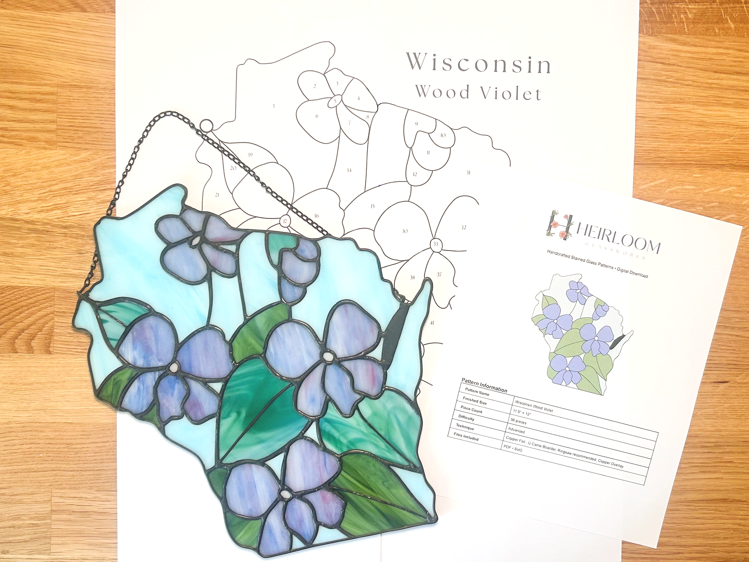 Wisconsin Wood Violet Digital Download
