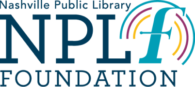 Nashville Public Library NPLF Foundation logo with stylized 'n' and rainbow arcs.