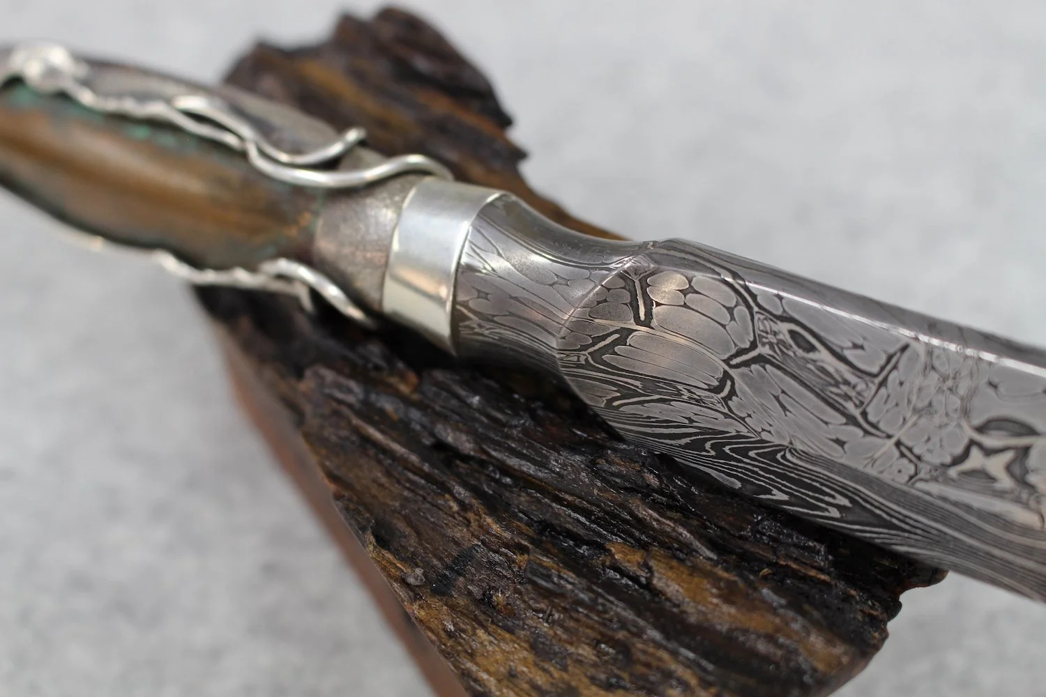Handmade forged knife by Chantal Gilbert for SHE BLADES, international platform for women knife makers