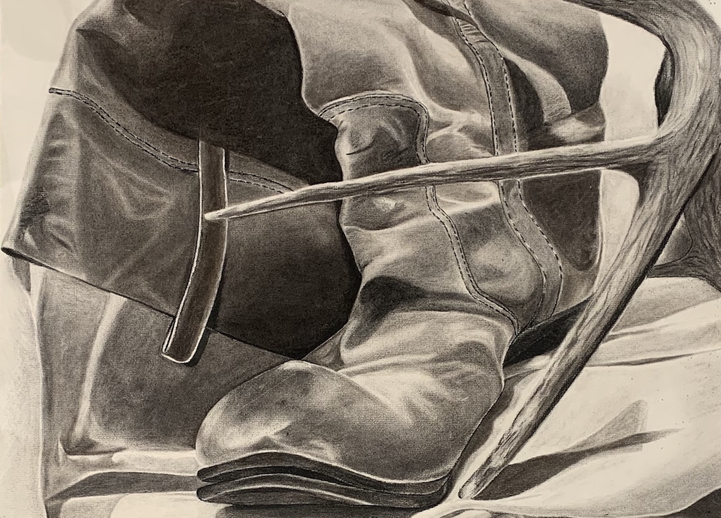 Cowboy, charcoal (2021) 