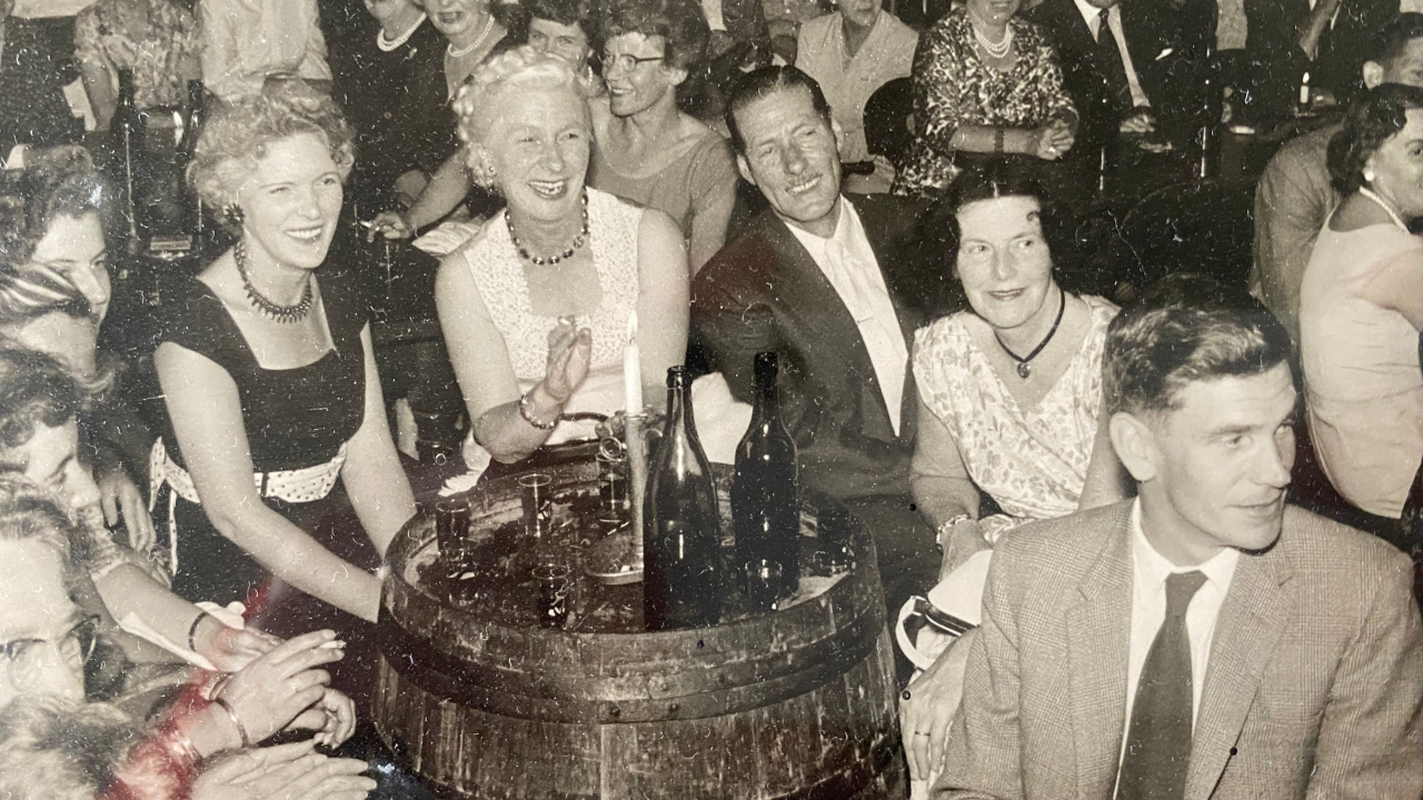 (Great) Aunty Nancy (far left), somewhere 'abroad' in the 1960s. Photographer unknown.