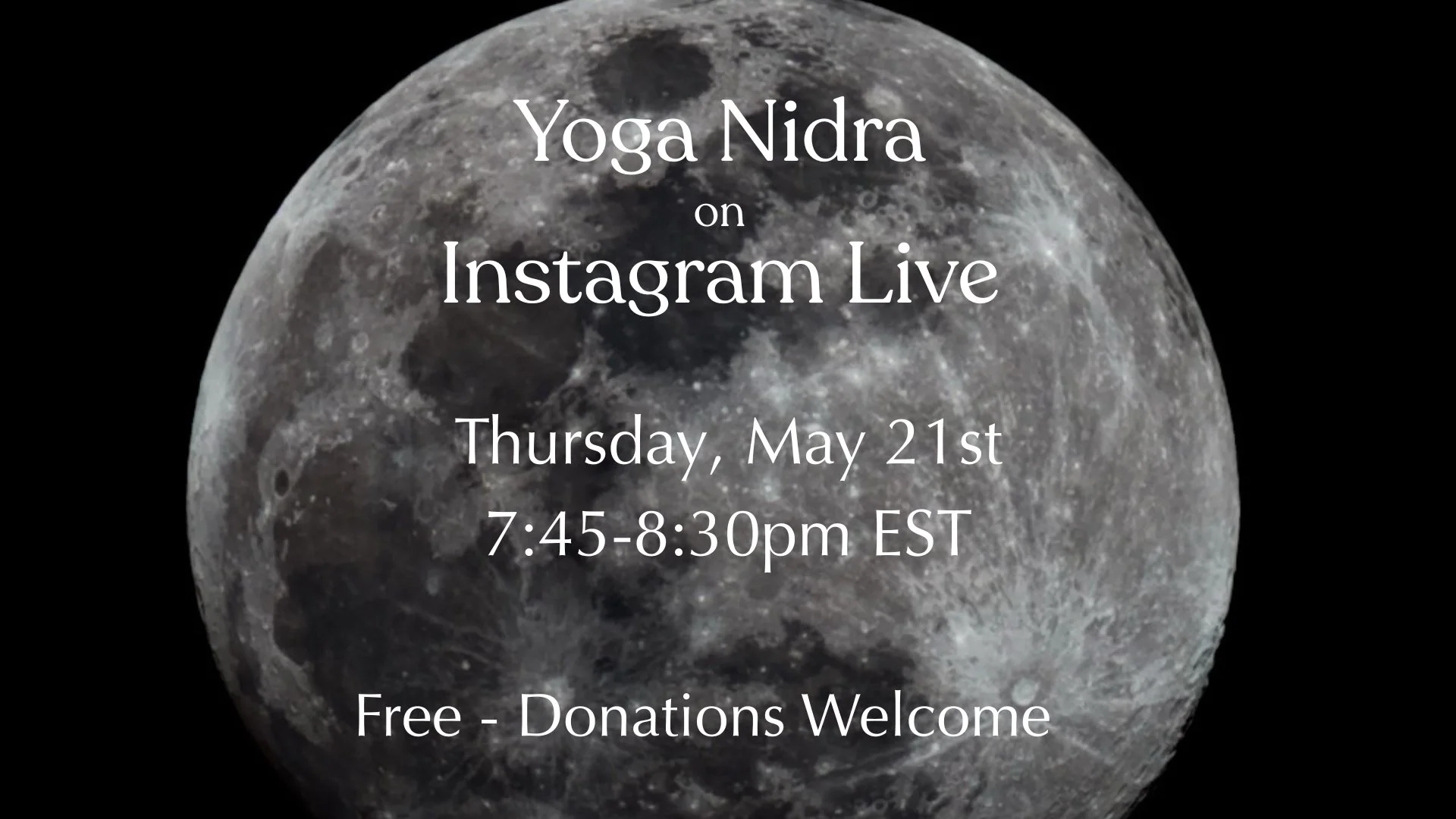 Yoga Nidra - Instagram live