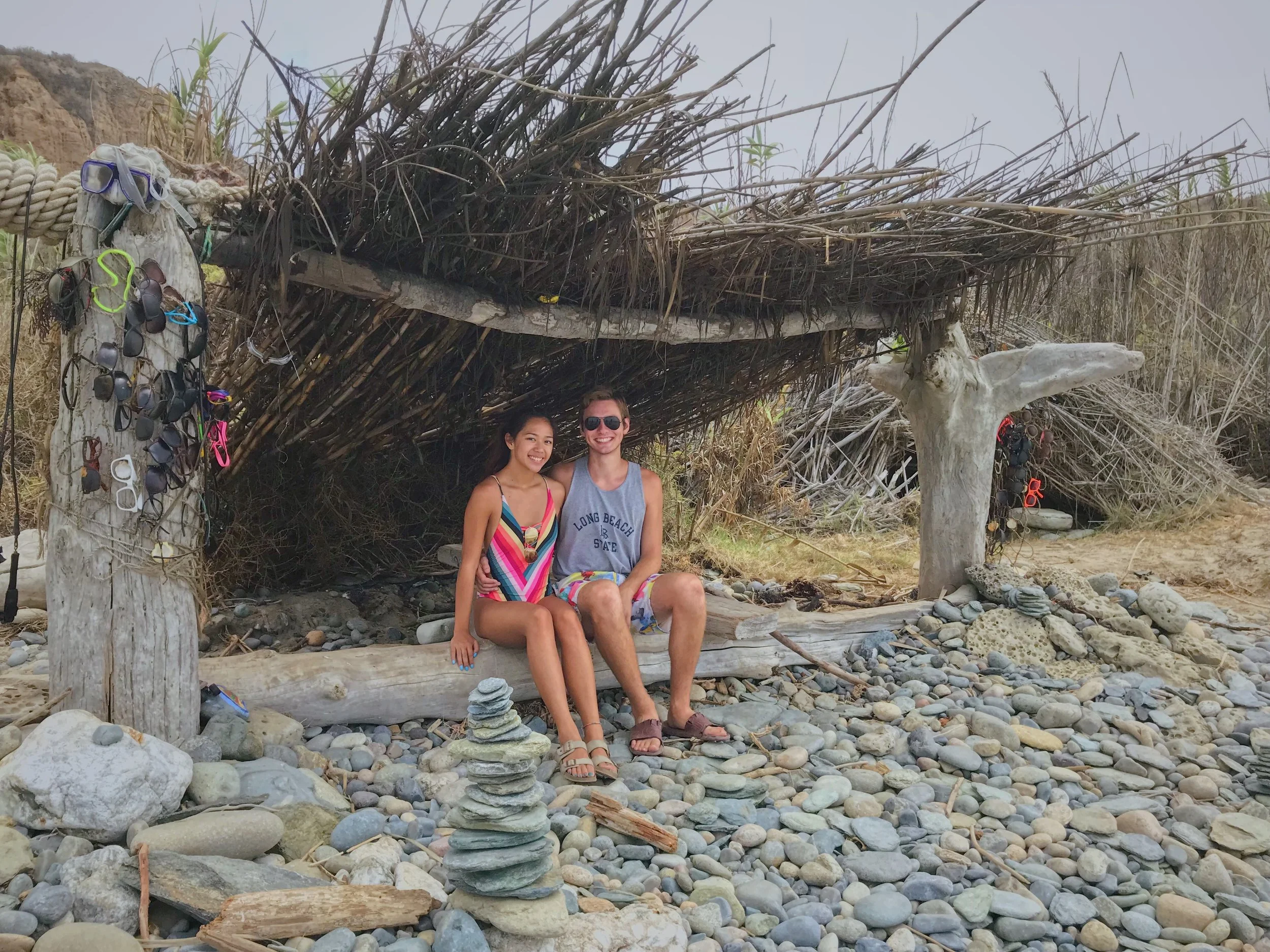 Anne & Chandler camping at San Onofre (2018)