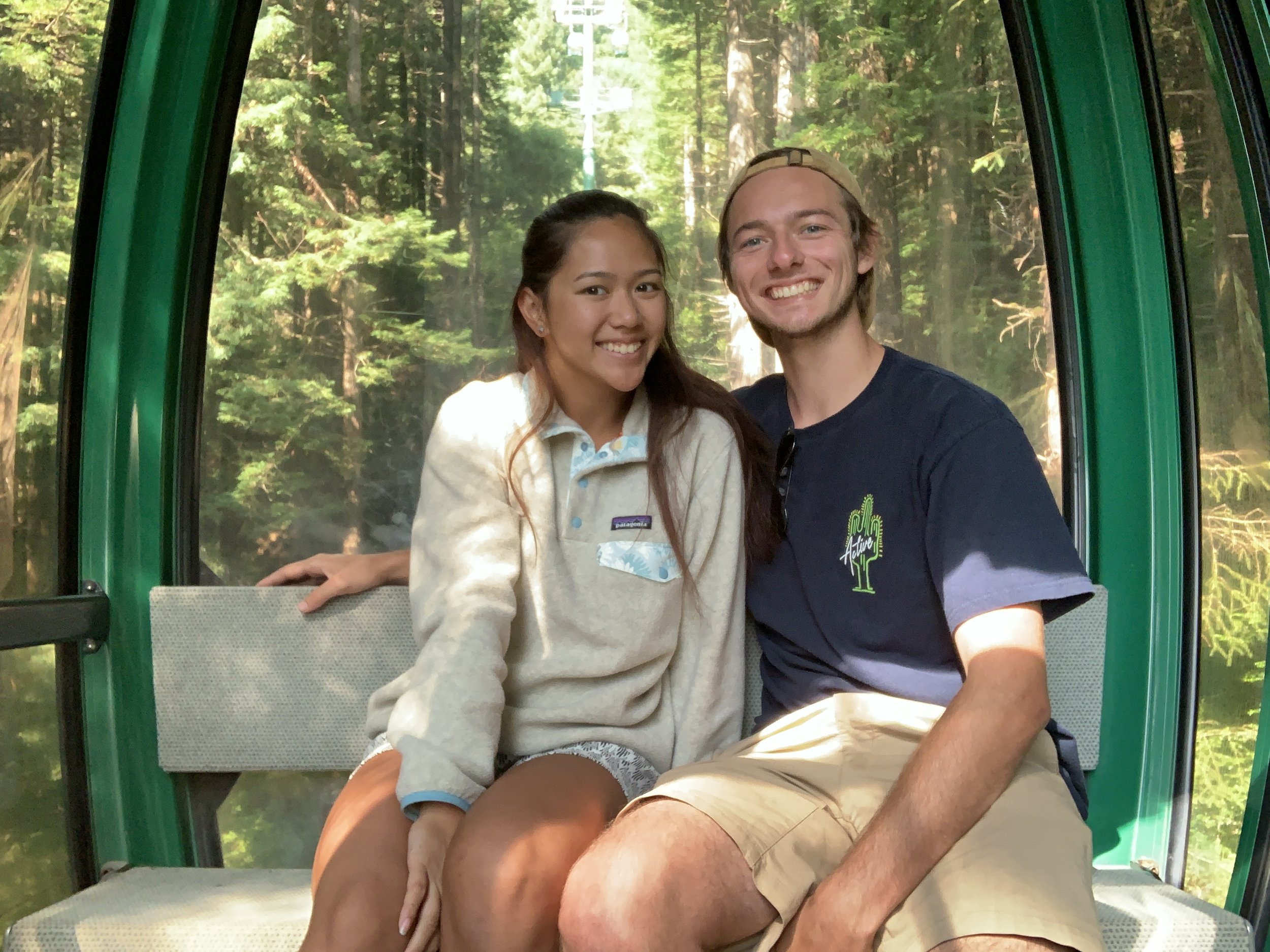 Anne and Chandler at Trees of Mystery in Northern California (2019)