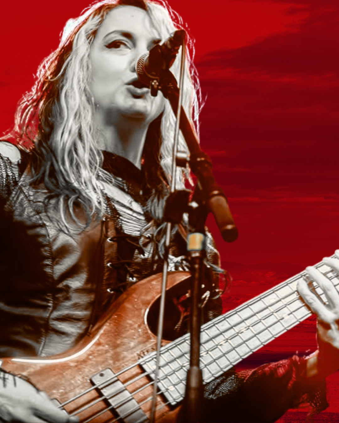 live music social media content featuring bassist for metal band Nocteris