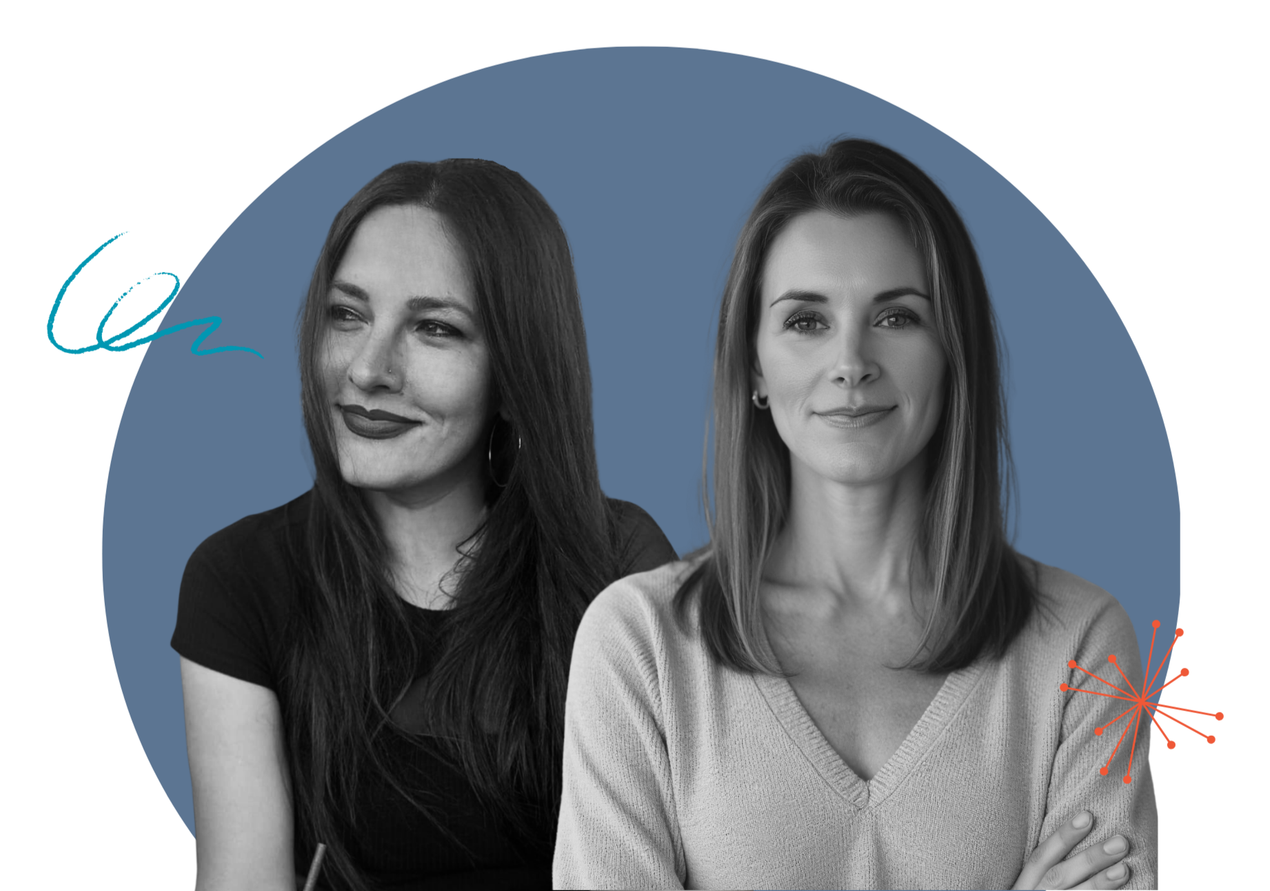 Lauren Kirschberg and Rosemary Radford founders of ROLA Mediaworks creative design studio for musicians and creators