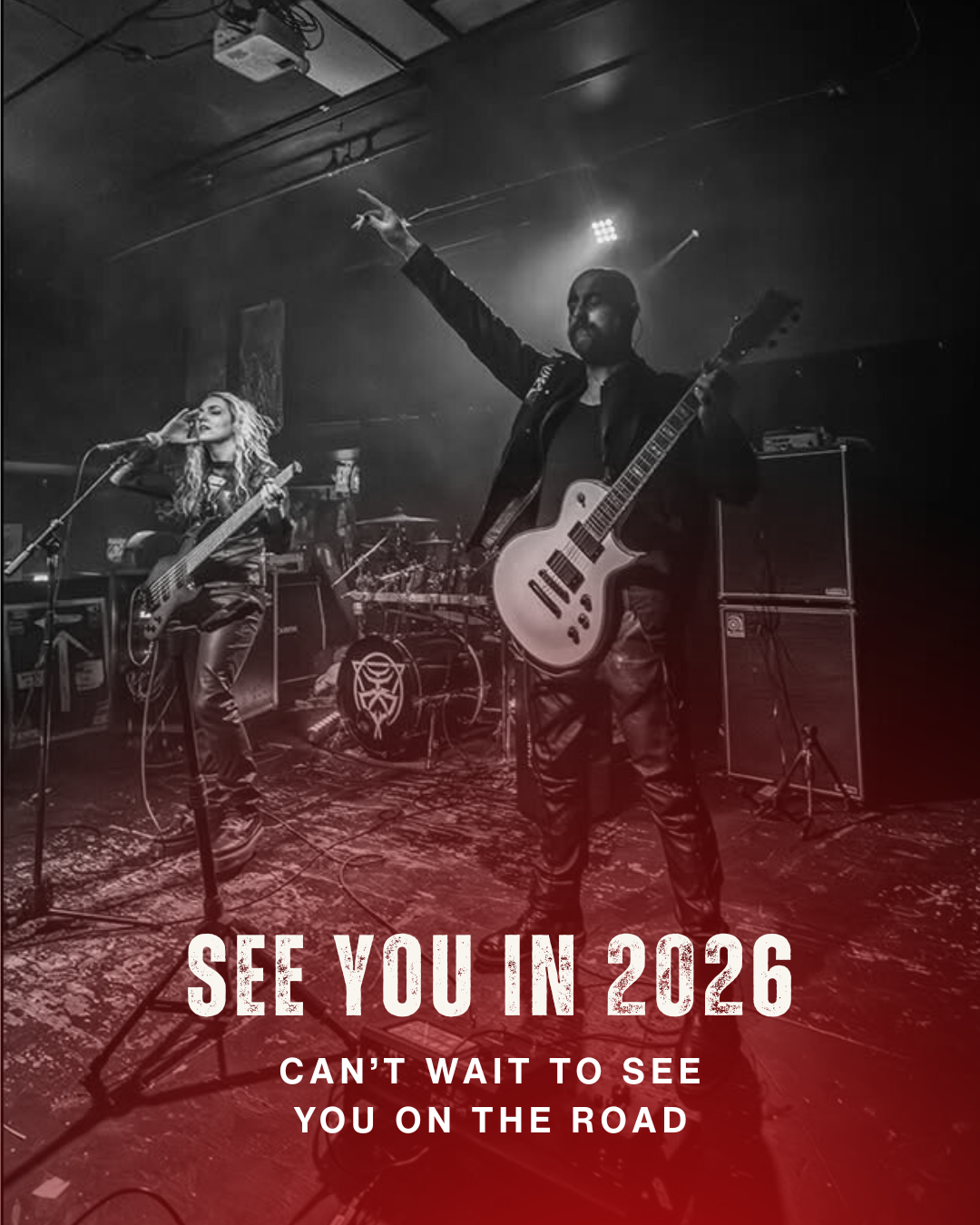 tour announcement social media graphic for metal band Nocteris upcoming shows