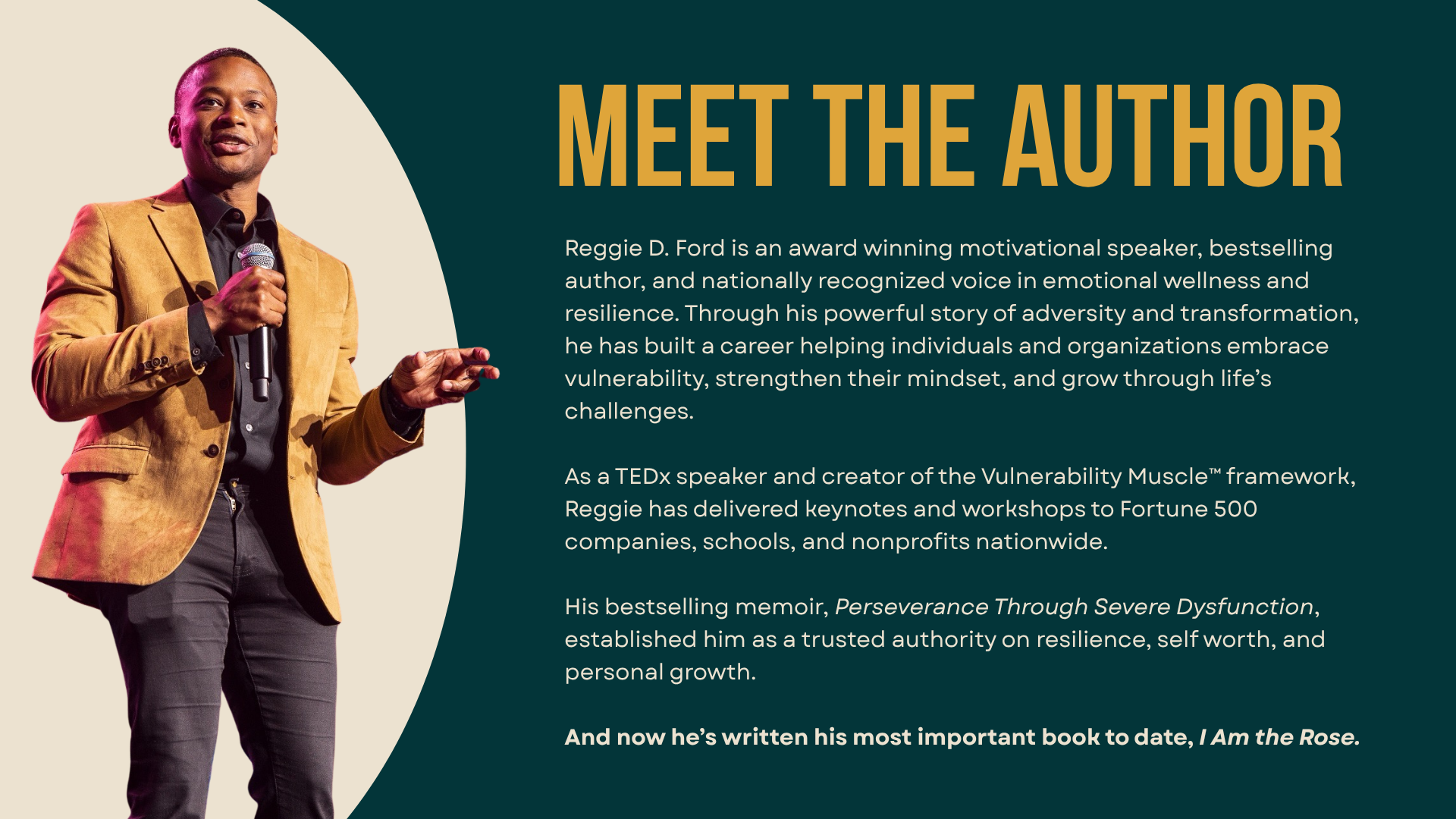 presentation design for children’s book campaign I Am the Rose author outreach materials