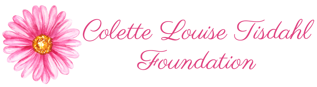 Pink flower with a yellow center next to the text 'Mother's Day' in pink font.