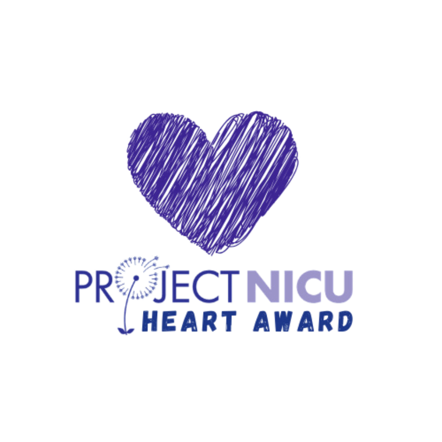 Purple heart above the text 'Projecting Heart' in purple and blue colors.